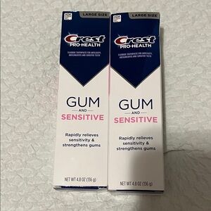 NWT Crest Gum and Sensitive Toothpastes